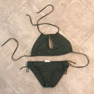 Bikini Lab Army green suit